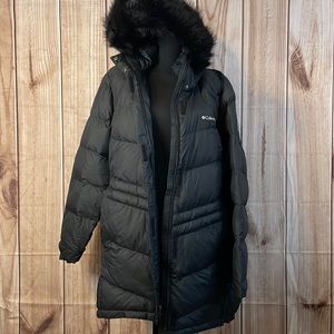 Columbia Womens Peak To Park Mid Insulated Jacket Black Plus Size 1x